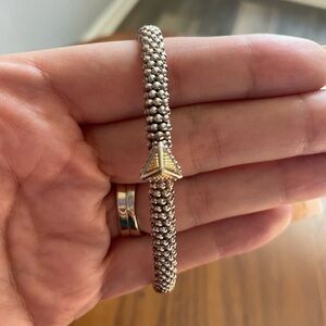 Lagos Single Station Pyramid Caviar Bracelet 6mm